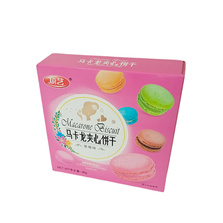 Macaron cookies box retail folding carton